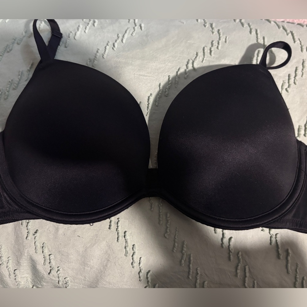 Victoria's Secret PINK Super Push-Up Elegant Black Bra